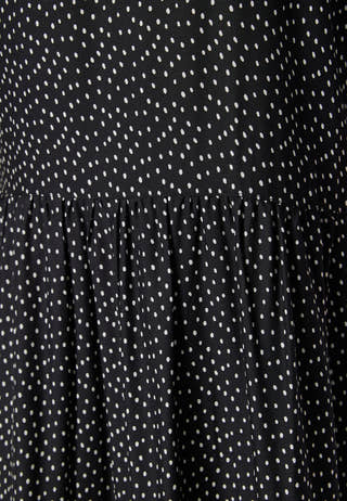 Butterfly Sleeve Viscose Midi Dress
