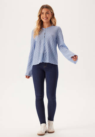 Trumpet Sleeve Lace Cardigan