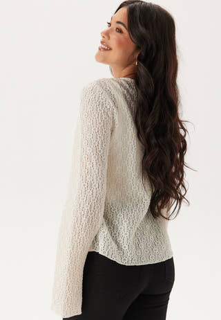 Trumpet Sleeve Lace Cardigan