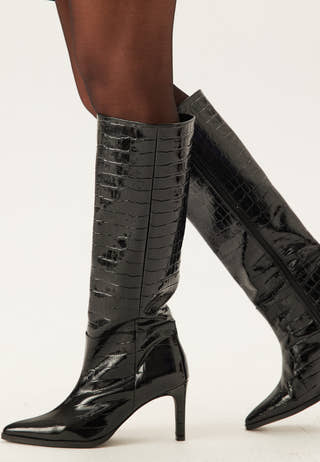 Knee High Leather Boot