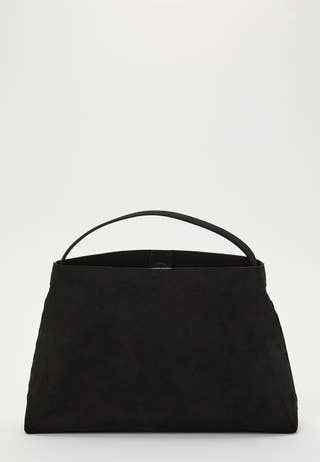 Suede Knot Shoulder Bag
