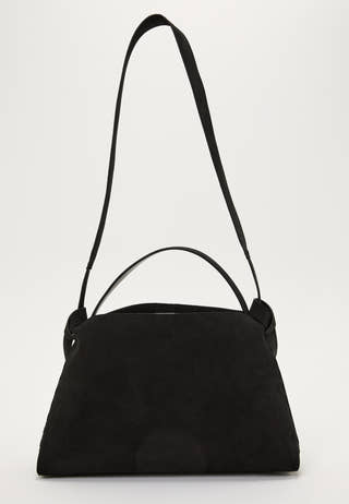 Suede Knot Shoulder Bag