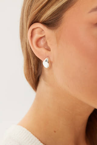 Dune Earrings Silver-plated