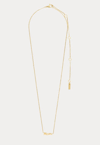 Mom Necklace Gold-plated