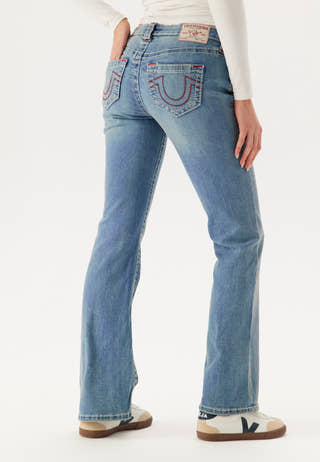 Becca Mid Rise Boot Cut Big T