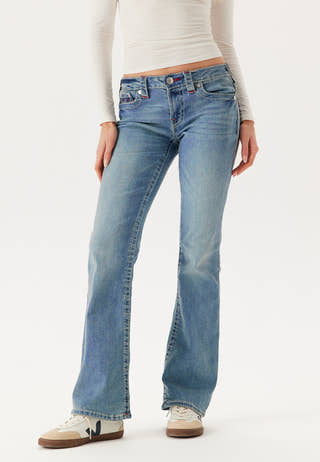 Becca Mid Rise Boot Cut Big T