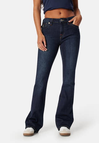 Becca Mid Rise Bootcut Flap